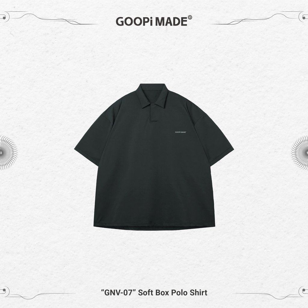 「GNV-07」柔光箱 Polo 衫 #Asphalt [GOOPi-22SS-JUN-01]