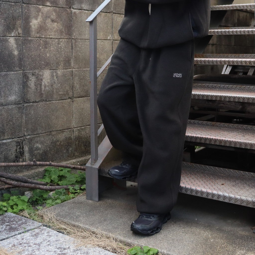 OG Logo Wide Fit Fleece pants #Black [SD25F-PT09] - cocorozashi
