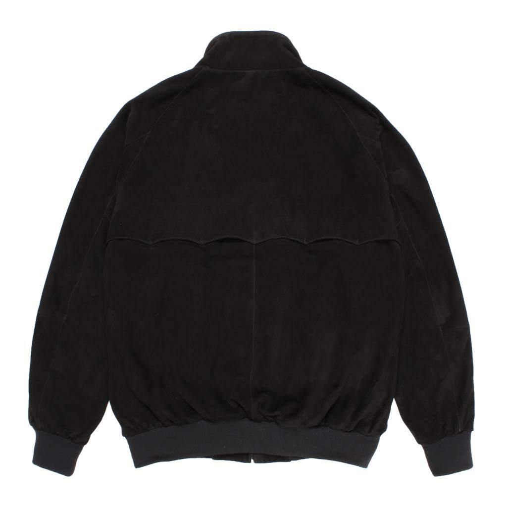 BARACUTA | G9 SUEDE LEATHER HARRINGTON JACKET #BLACK [25FW-WMO-BC01]