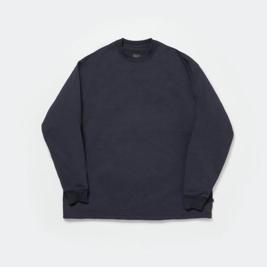 TECH CREW NECK TEE L/S #NAVY [BE-31024W]