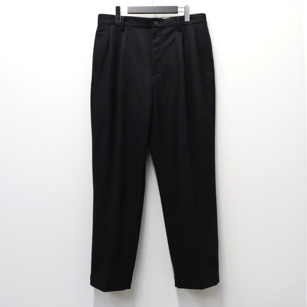 DOUBLE PLEATED WOOL TROUSERS ( TYPE-1 ) #BLACK [26FW-WMP-PT03]