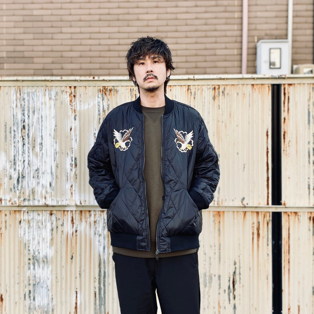 REVERSIBLE 「SKAJAN」 DOWN JACKET #BK×BK [TAION-JK04JS-N1]