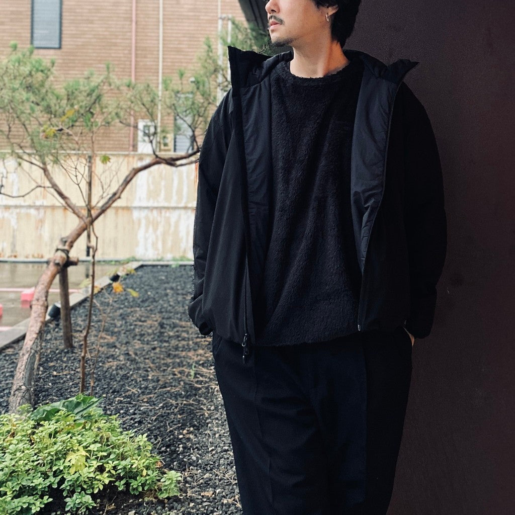 Strech Puff Hoodie #Black [SD26F-JK04]