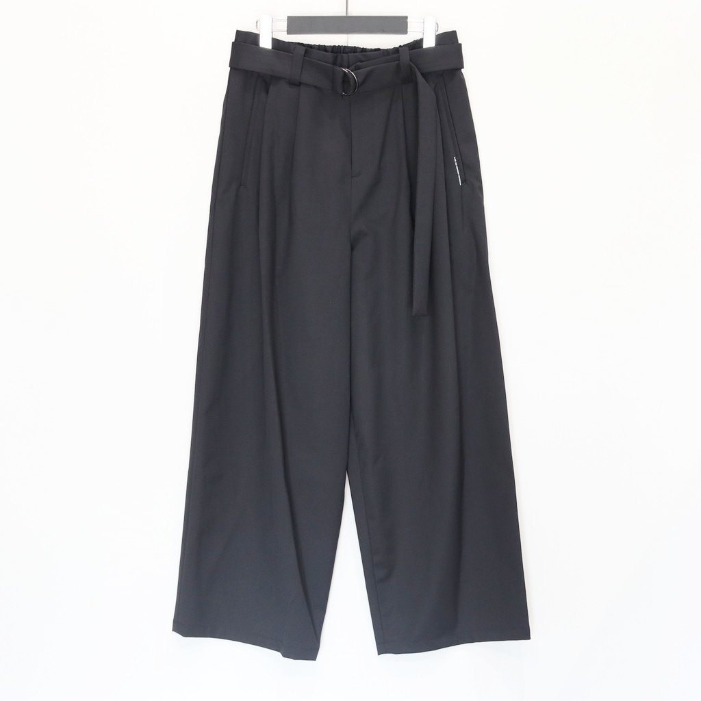 WATERPROOF TECH WOOL WIDE PANTS #Black [FPA03252U0009]