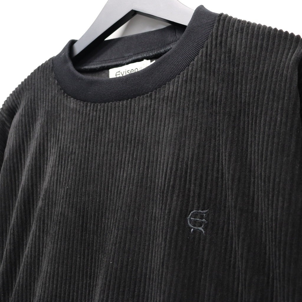 EQUALIZER CORD CREW SWEAT #Black [25FW_SW01]