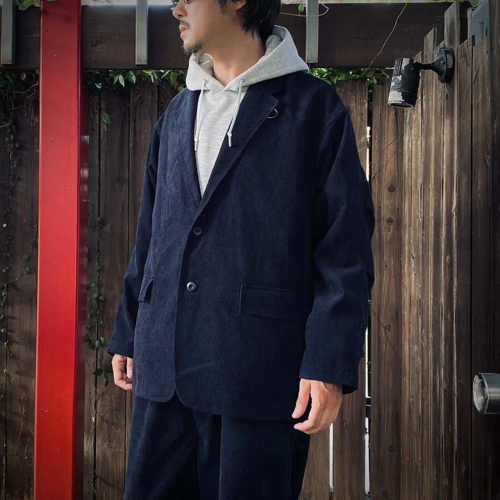 科技寬鬆 2B 燈芯絨外套 #海軍藍 [BJ-32025W]