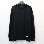 COTTON KNIT CREW NECK SWEATER ( TYPE-1 ) #BLACK [26FWE-WMK-KN01]