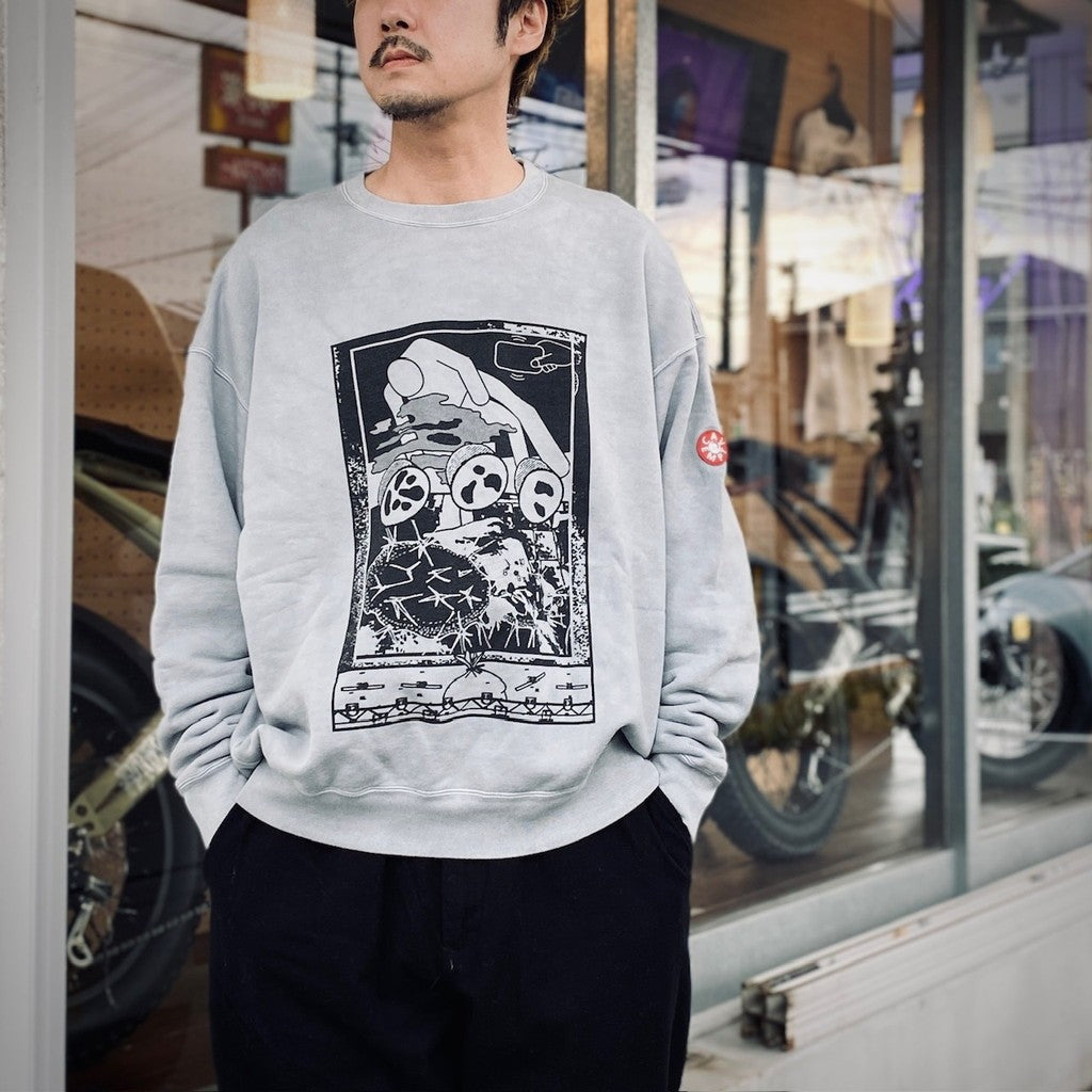 OVERDYE FK MindfulnessBlock CREW NECK #GREY [CES27CS02]