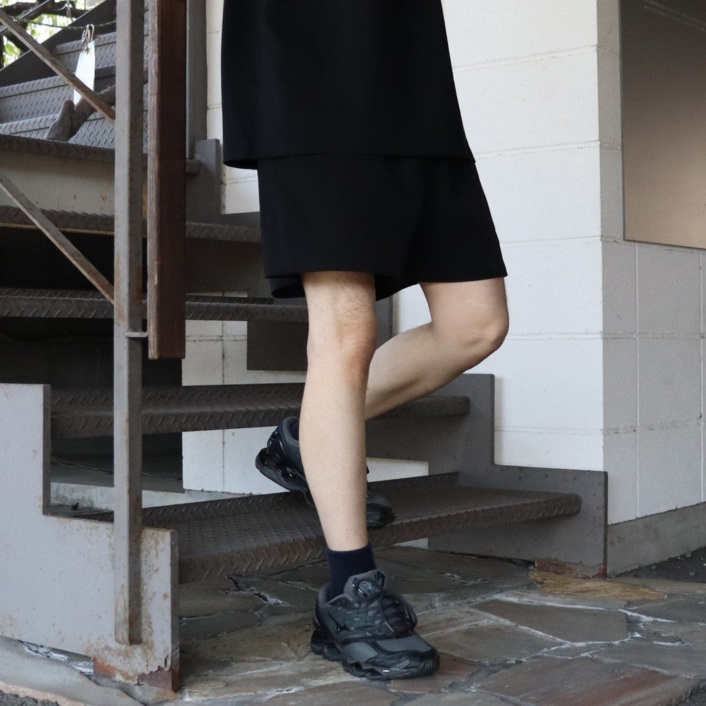 EMBROIDERD LOGO STRECH NYLON EASY SHORTS #BLACK [CCC-261P005]