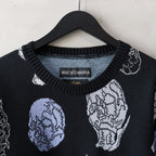 56 TATTOO STUDIO | JACQUARD SWEATER (TYPE-2) #BLACK [56TS-WM-KN02]
