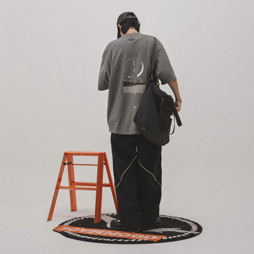 M005-i 「Crescent-G」 Graphic Tee #GRAY [GOOPI-24SS-APR-04]