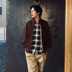 BARACUTA | G9 SUEDE LEATHER HARRINGTON JACKET #BROWN [25FW-WMO-BC01]