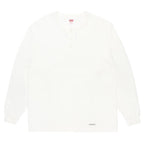 HEALTHKNIT | HENRY NECK LONG SLEEVE T-SHIRT #WHITE [26FW-WMT-HK01]