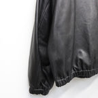 LEATHER SWING TOP #BLACK LEATHER [sn25f001]