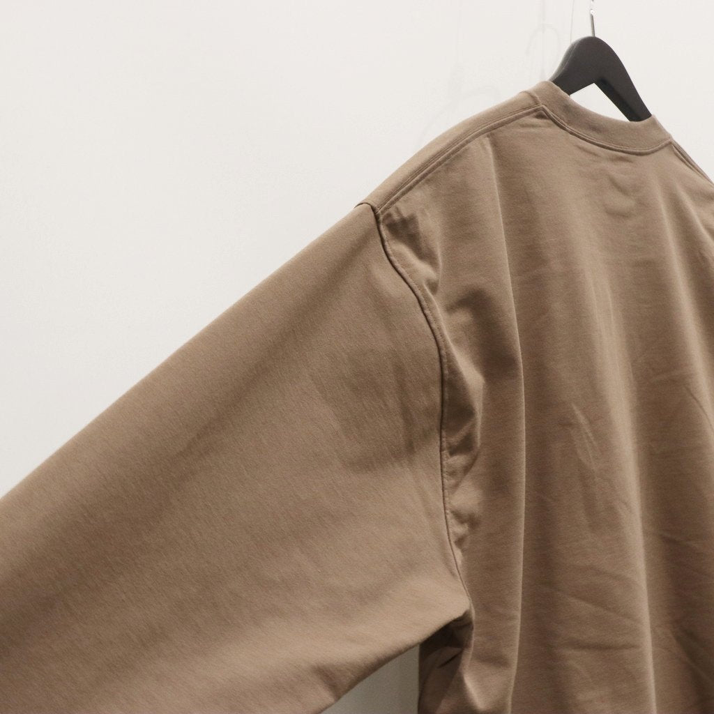 TECH DRAWSTRING L/S TEE #BEIGE [BE-40025]