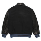 LEATHER VARSITY JACKET ( TYPE-1 ) #BLACK [26SS-WMO-BL05]