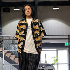 HAWAIIAN SHIRT S/S -TYPE 6- #BLACK [24SS-WMS-HI06]