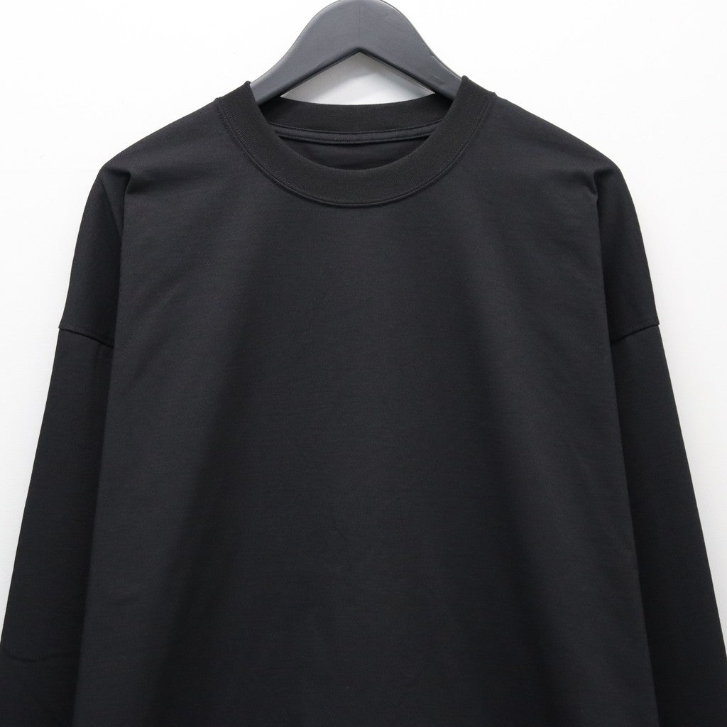 TECH DRAWSTRING L/S TEE #BLACK [BE-34026]