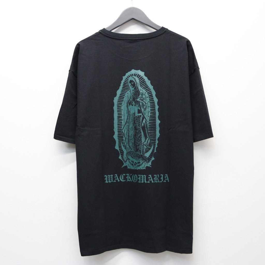 WASHED HEAVY WEIGHT CREW NECK T-SHIRT ( TYPE-2 ) #BLACK/GREEN [26SSE-WMT-WT02]