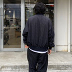 科技軍裝甲板夾克佩斯利 #D-海軍藍 [BJ-32024]