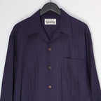 KASURI 開領長袖襯衫 #海軍藍 [25SSE-WMS-OC03]