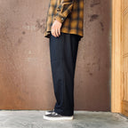 DOUBLE PLEATED WOOL TROUSERS ( TYPE-1 ) #BLACK [26FW-WMP-PT03]