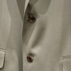 SINGLE BREASTED JACKET ( TYPE-3 ) &amp; TROUSERS #GRAYGREEN [23FW-WMO-SU03 / 23FW-WMP-TR08]