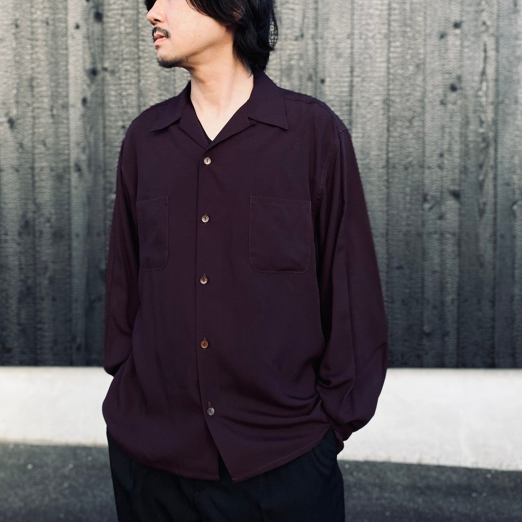 50'S SHIRT L/S ( TYPE-1 ) #BURGUNDY [26FW-WMS-OC03]