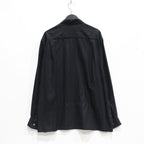 KASURI OPEN COLLAR SHIRT L/S #BLACK [23FW-WMS-OC07]