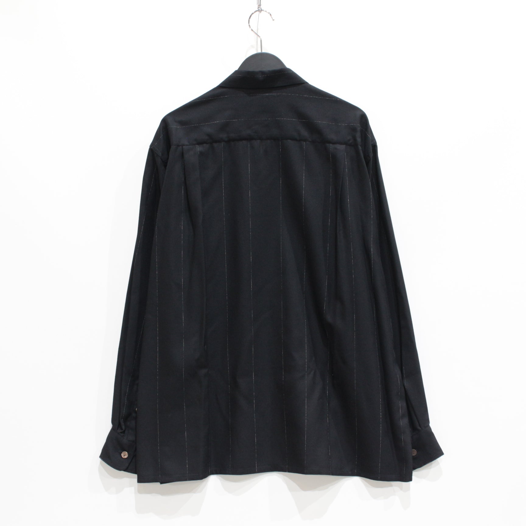 KASURI OPEN COLLAR SHIRT L/S #BLACK [23FW-WMS-OC07]
