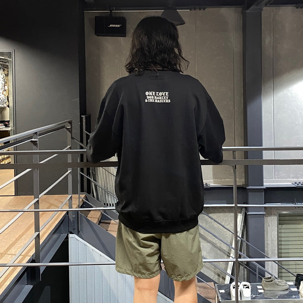 BOB MARLEY | CREW NECK SWEAT SHIRT ( TYPE-1 ) #BLACK [BOBMARLEY-WM-SS11]