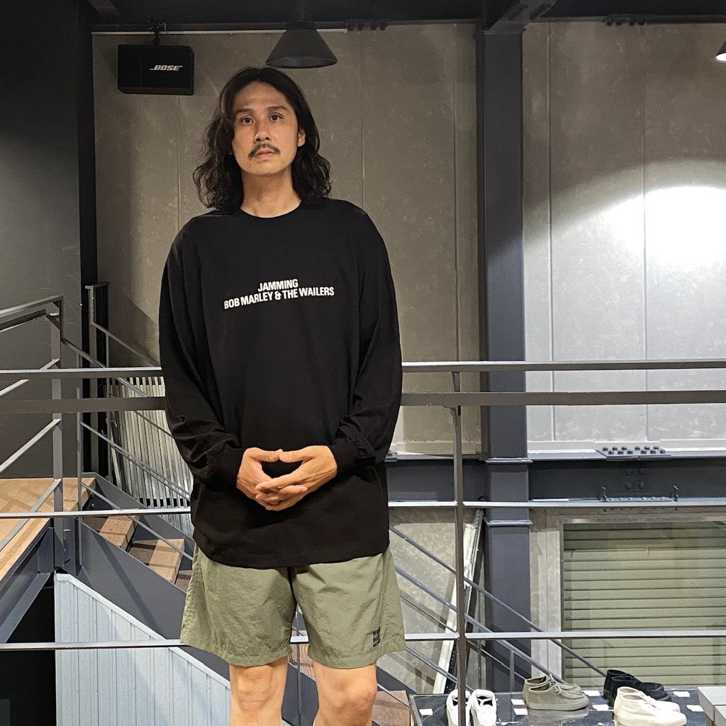 BOB MARLEY | CREW NECK LONG SLEEVE T-SHIRT ( TYPE-2 ) #BLACK [BOBMARLEY-WM-LT04]