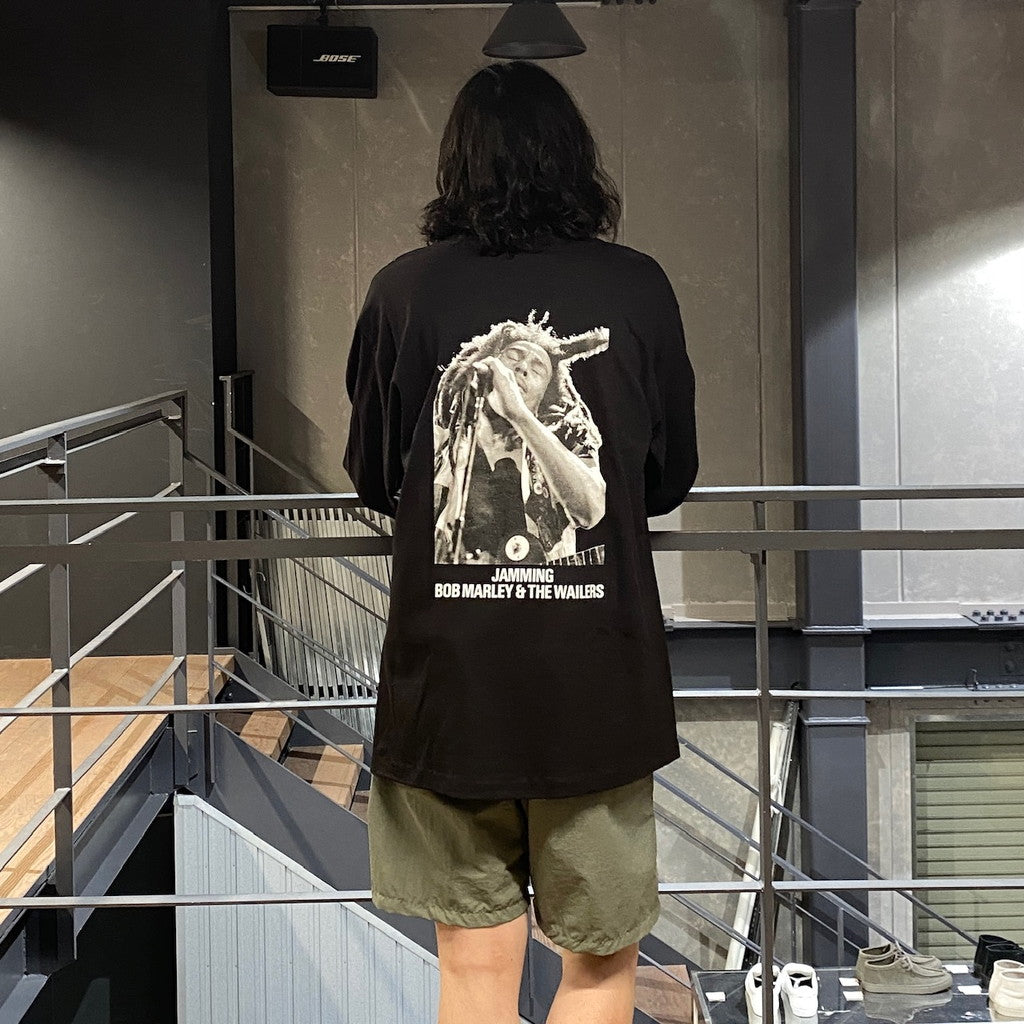 BOB MARLEY | CREW NECK LONG SLEEVE T-SHIRT ( TYPE-2 ) #BLACK [BOBMARLEY-WM-LT04]