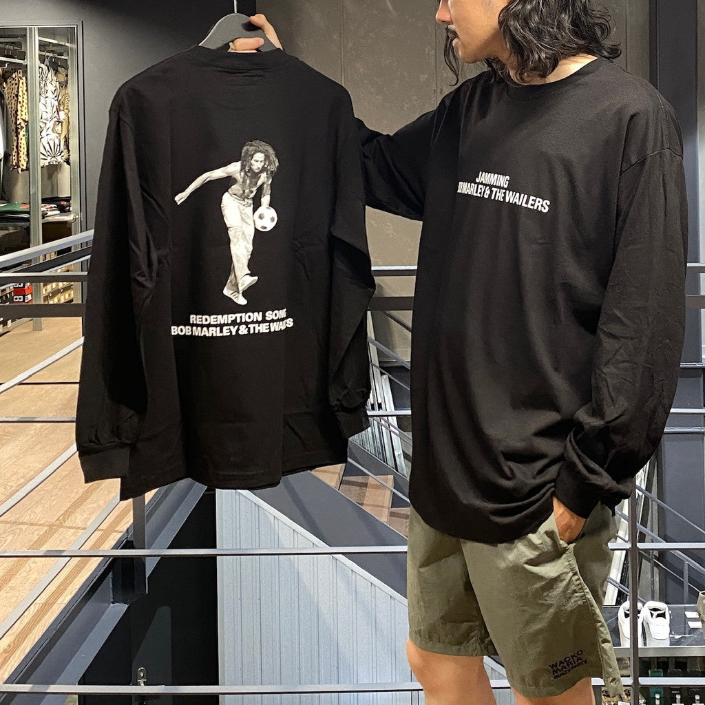 鮑伯馬利 | 圓領長袖T卹（4號）#黑色 [BOBMARLEY-WM-LT06]
