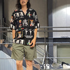 鮑伯馬利 | 夏威夷襯衫 短袖（1 型）#黑色 [BOBMARLEY-WM-HI09]