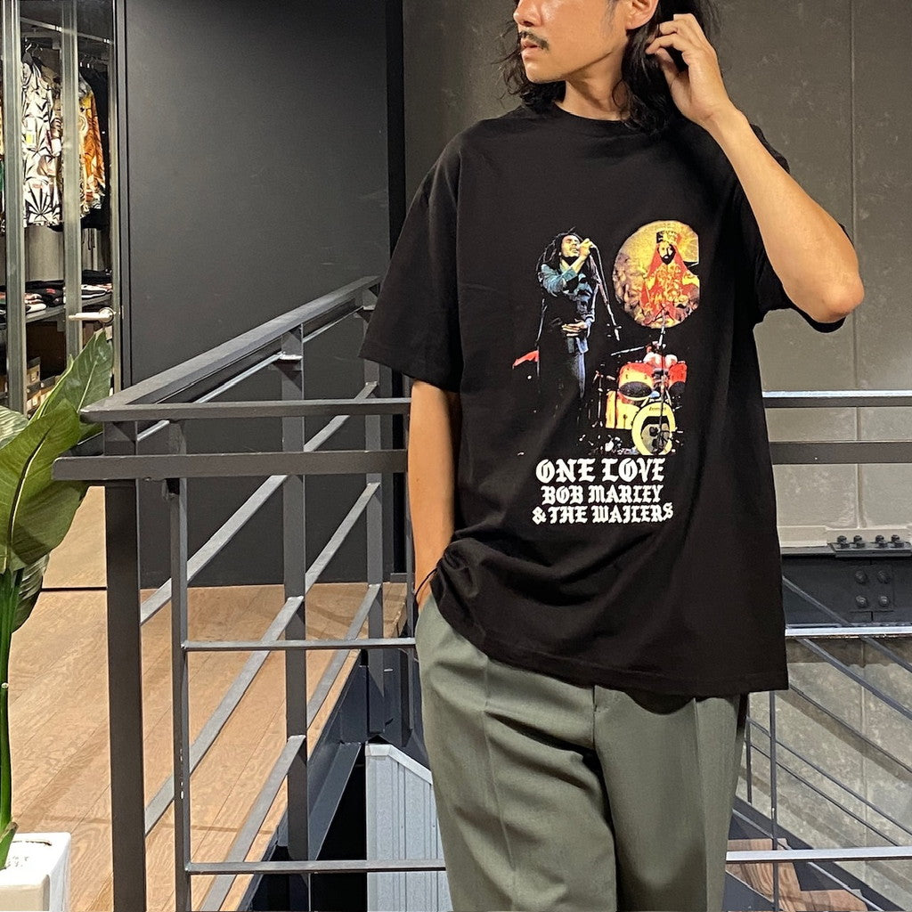 BOB MARLEY | CREW NECK T-SHIRT ( TYPE-1 ) #BLACK [BOBMARLEY-WM-TEE02]