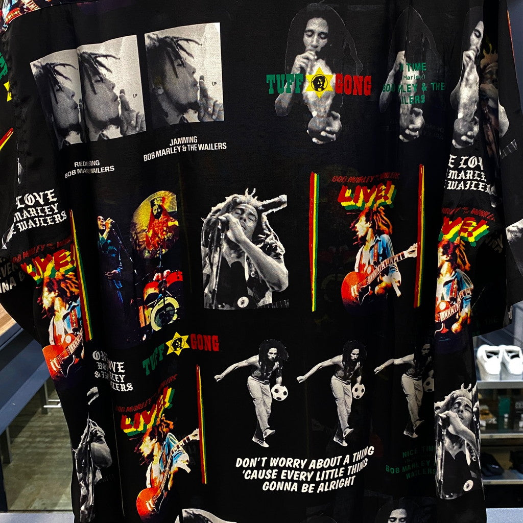 鮑伯馬利 | 夏威夷襯衫 短袖（1 型）#黑色 [BOBMARLEY-WM-HI09]