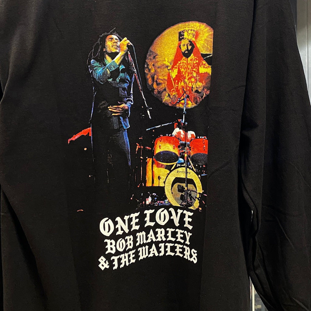 BOB MARLEY | CREW NECK LONG SLEEVE T-SHIRT ( TYPE-1 ) #BLACK [BOBMARLEY-WM-LT03]