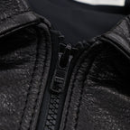 LEATHER JACKET #BLACK [23FW-WMO-BL01]