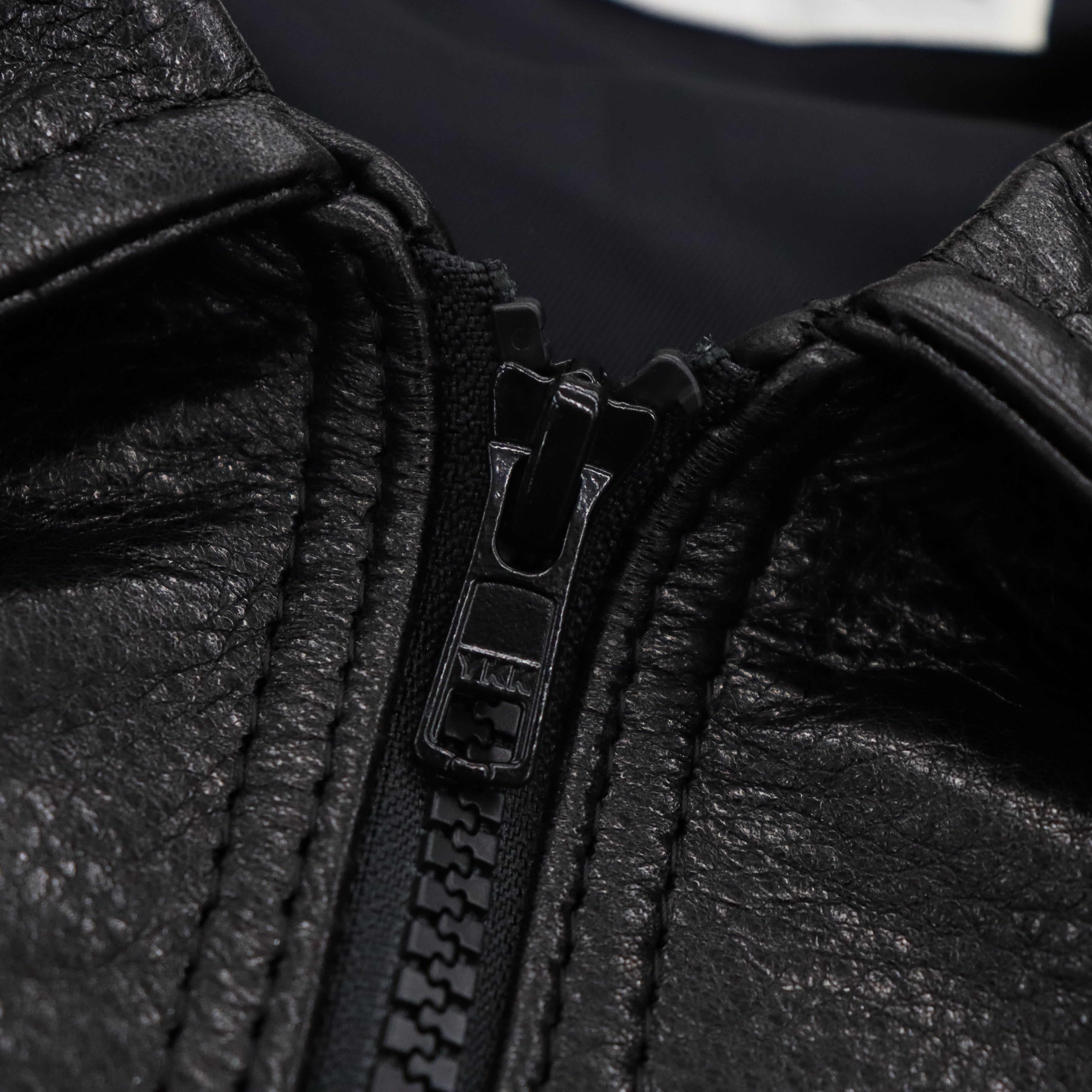 LEATHER JACKET #BLACK [23FW-WMO-BL01]