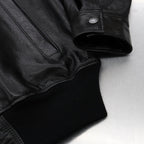 LEATHER JACKET #BLACK [23FW-WMO-BL01]