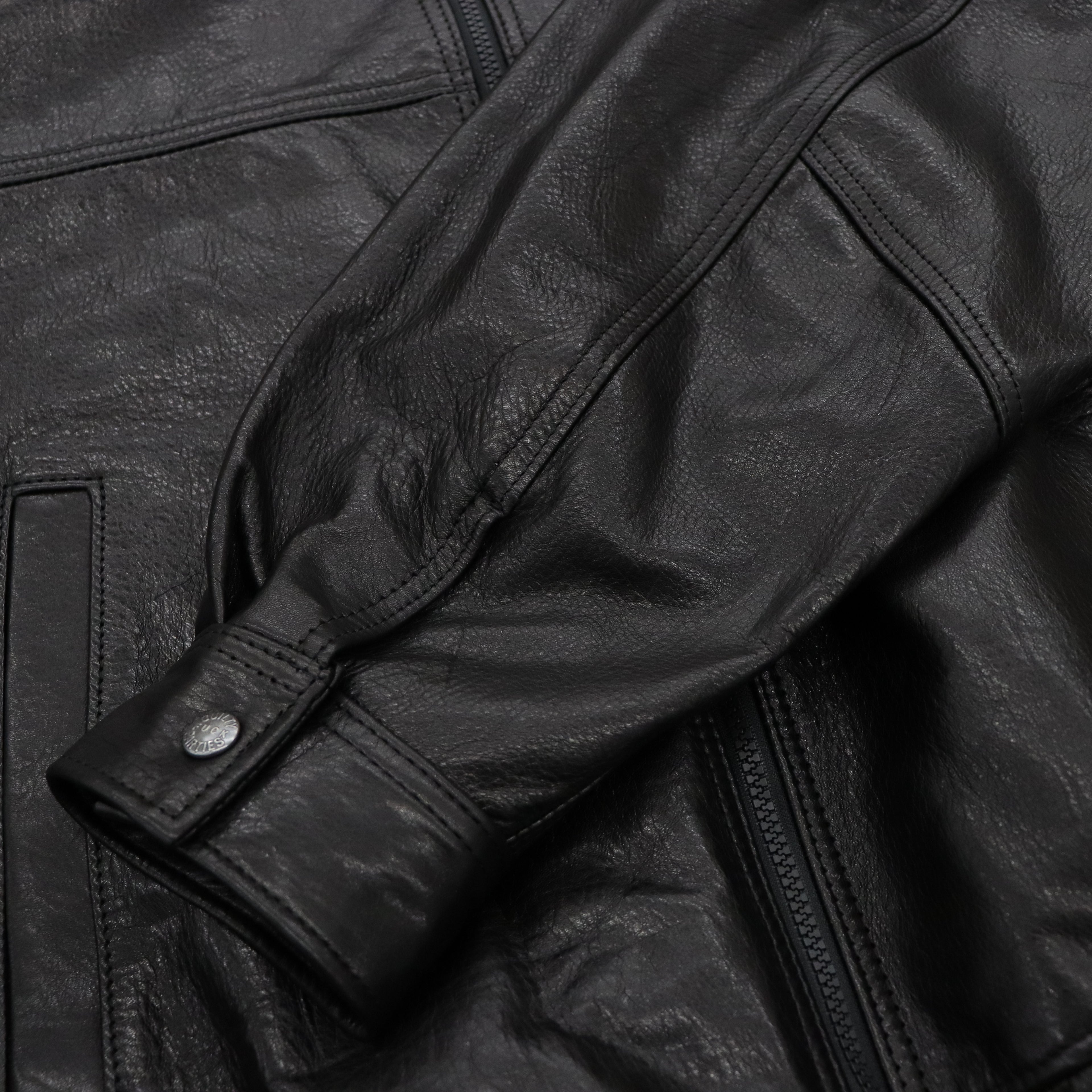 LEATHER JACKET #BLACK [23FW-WMO-BL01]