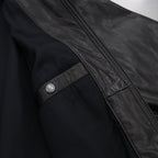 LEATHER JACKET #BLACK [23FW-WMO-BL01]