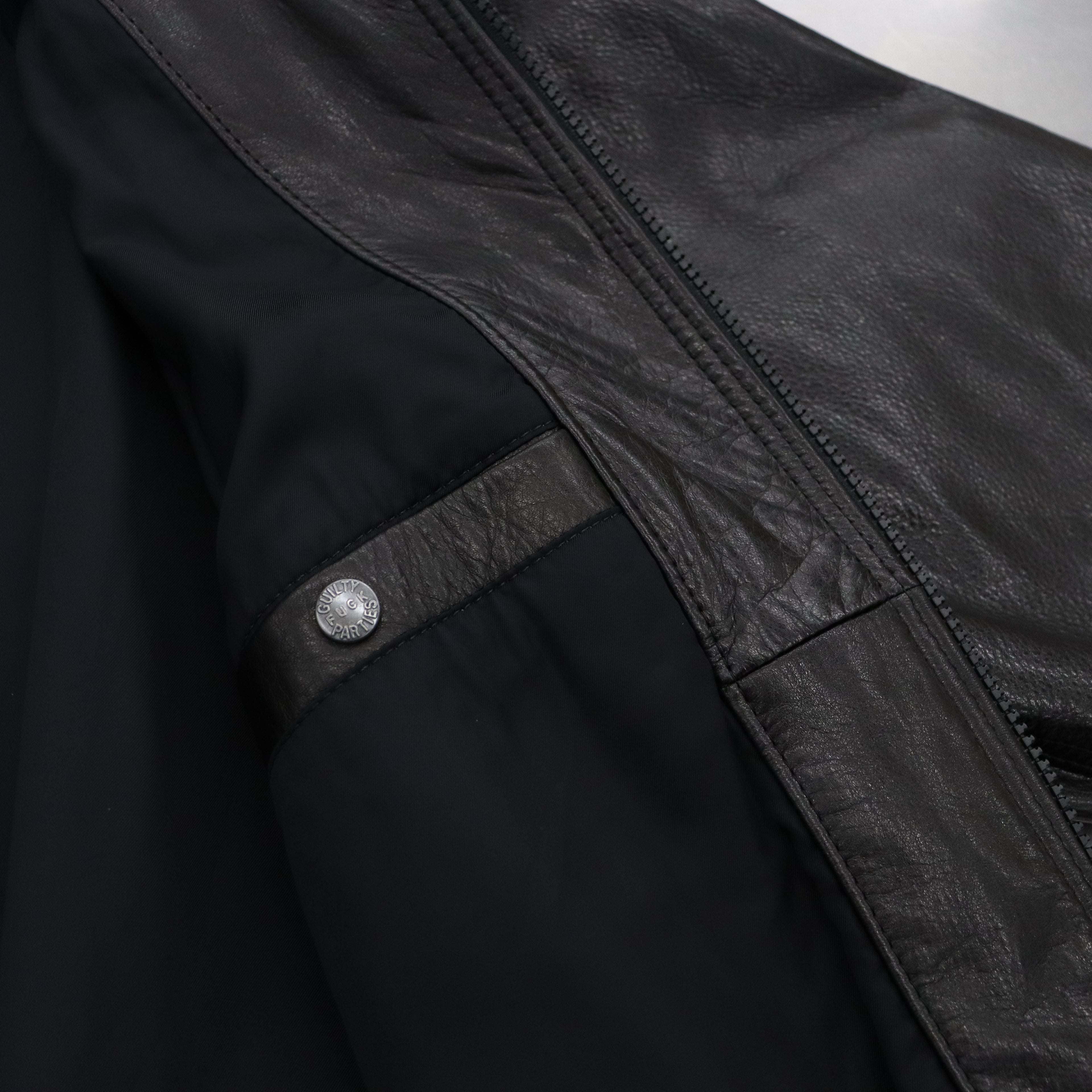 LEATHER JACKET #BLACK [23FW-WMO-BL01]