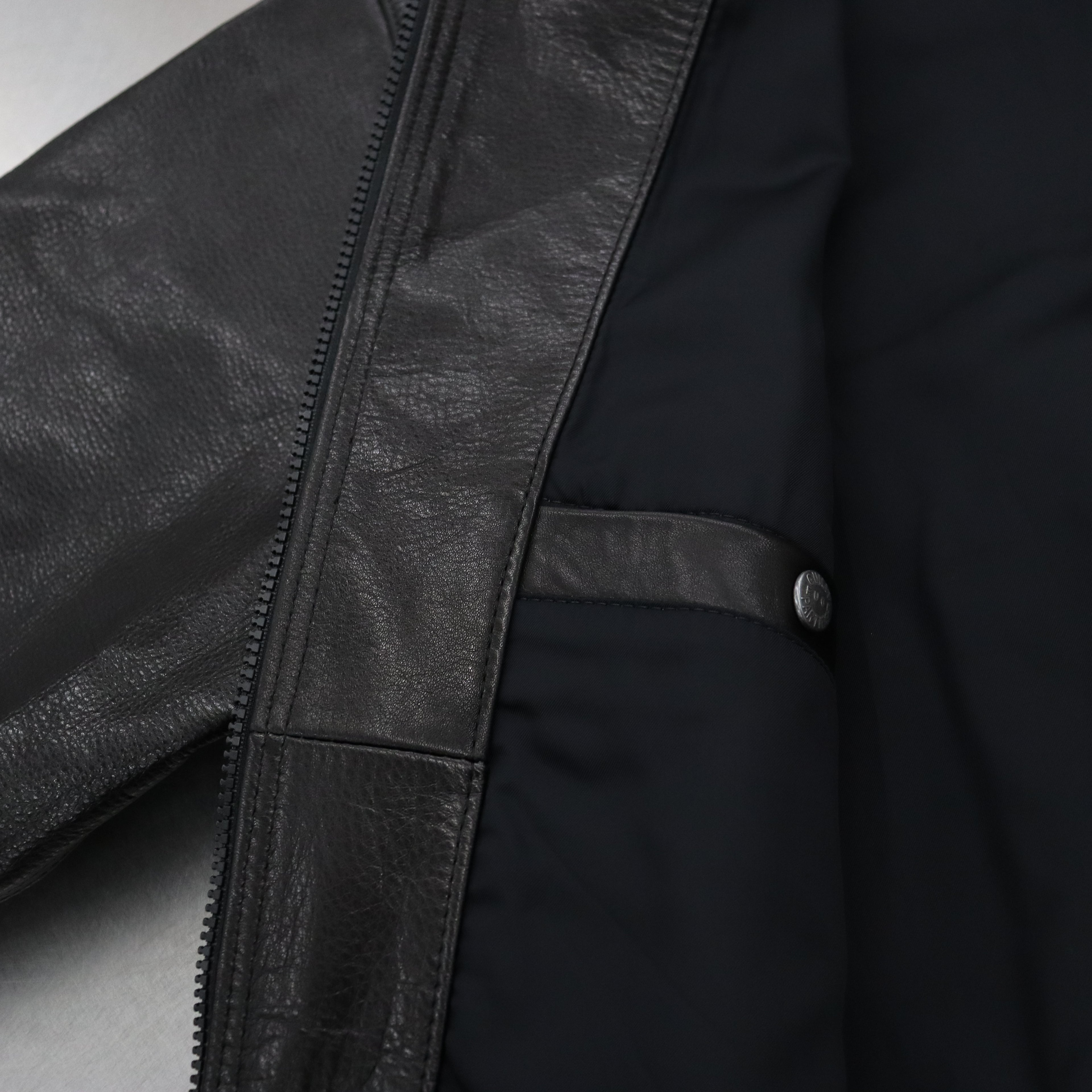 LEATHER JACKET #BLACK [23FW-WMO-BL01]
