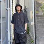 威廉格紋襯衫#黑色 [24SS-S03]