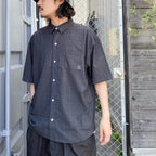 威廉格紋襯衫#黑色 [24SS-S03]