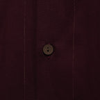 KASURI OPEN COLLAR SHIRT L/S #BURGUNDY [23FW-WMS-OC07]