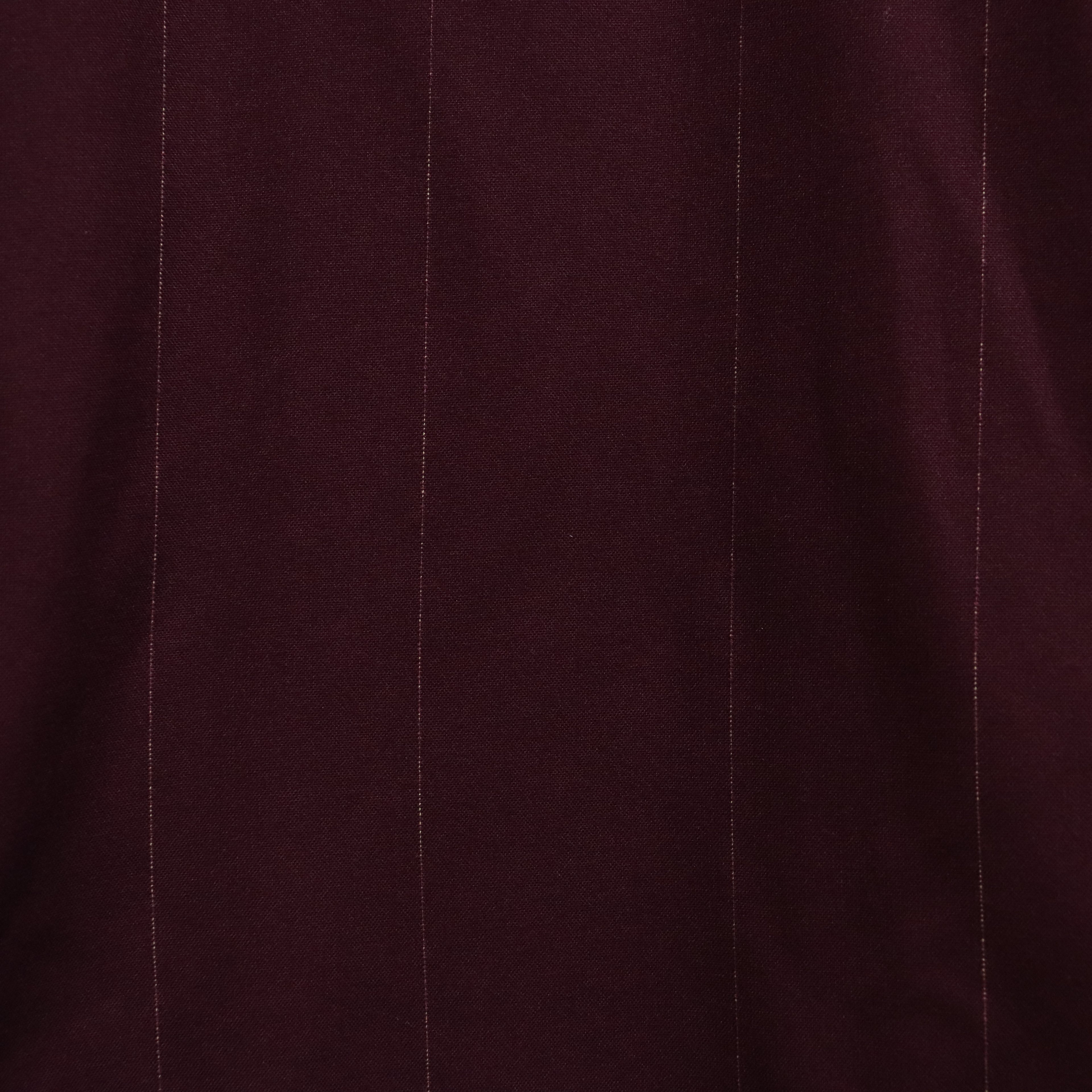 KASURI OPEN COLLAR SHIRT L/S #BURGUNDY [23FW-WMS-OC07]