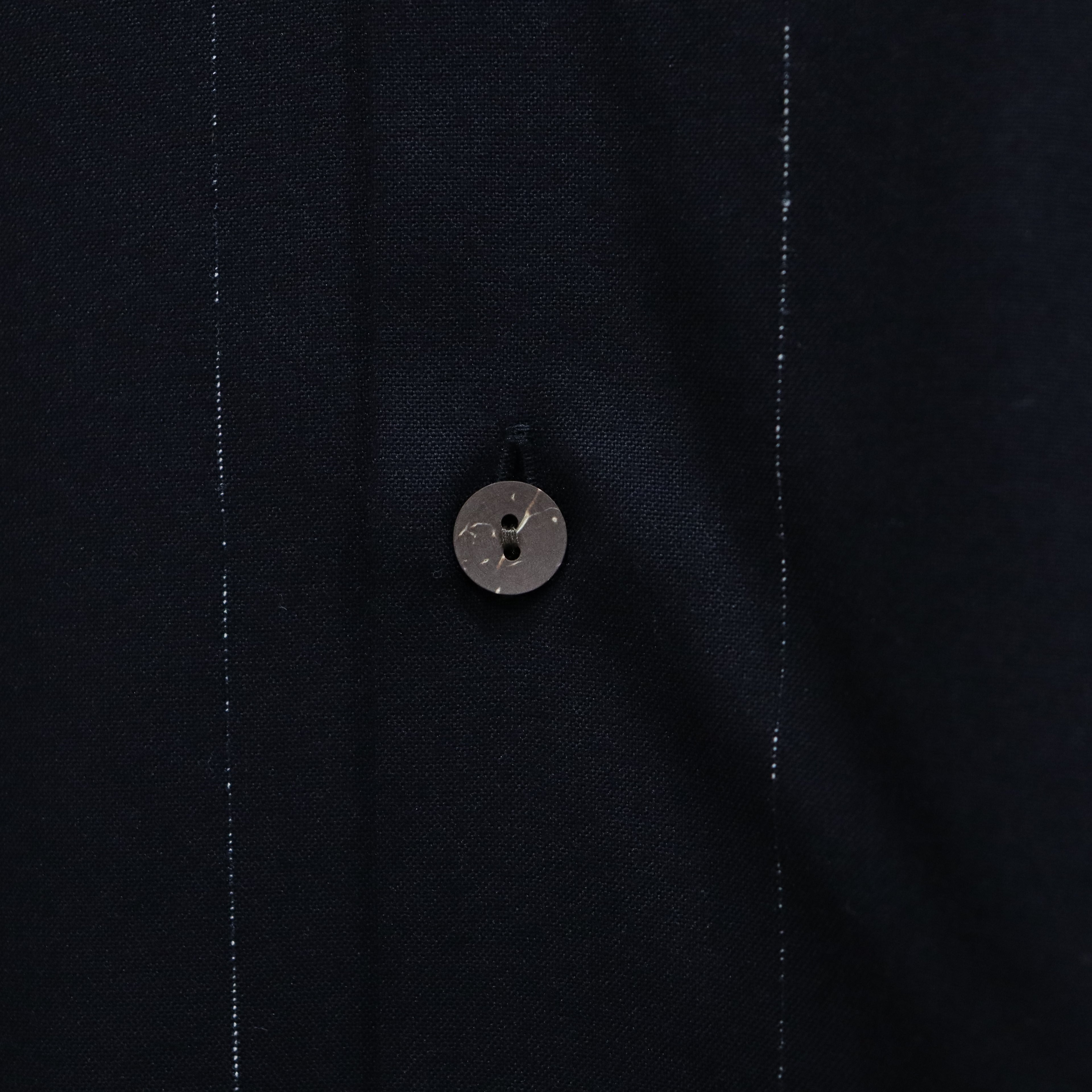 KASURI OPEN COLLAR SHIRT L/S #BLACK [23FW-WMS-OC07]